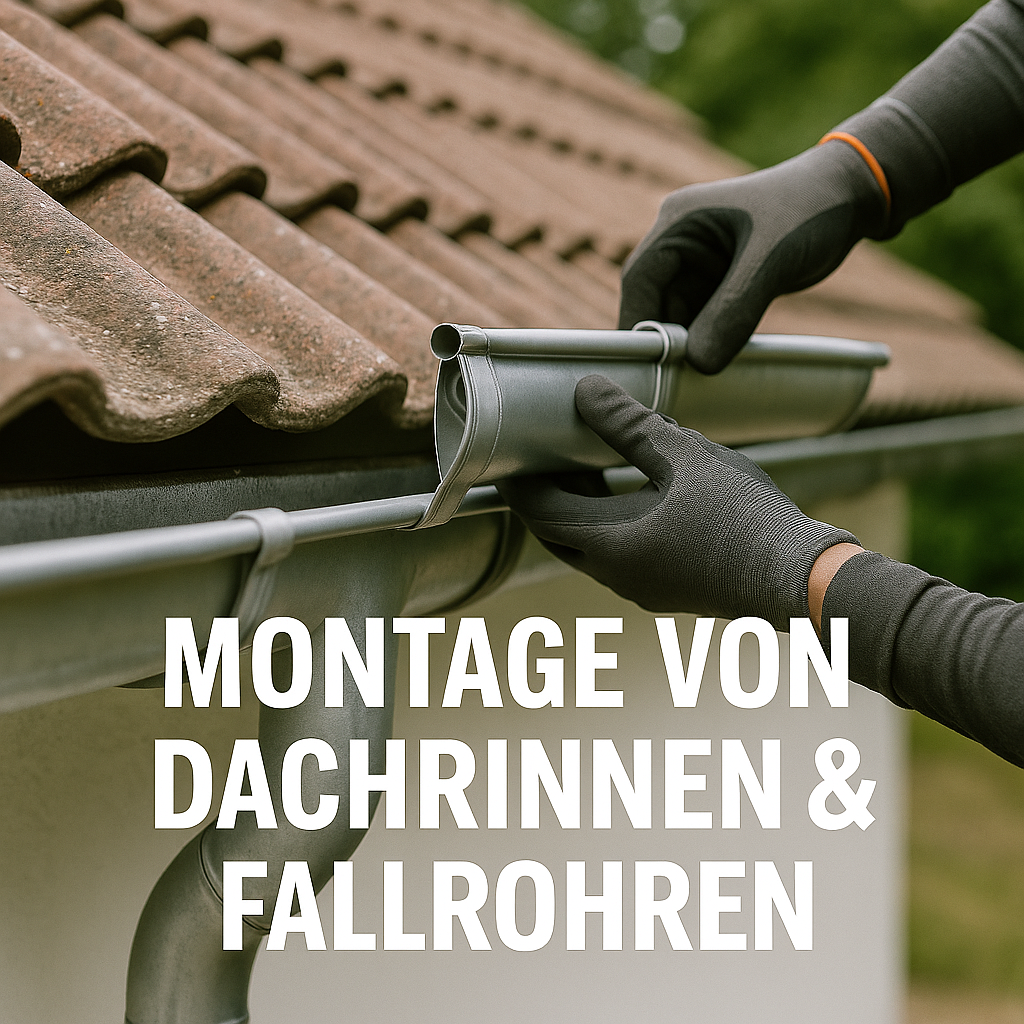 Montage von Dachrinnen & Fallrohren